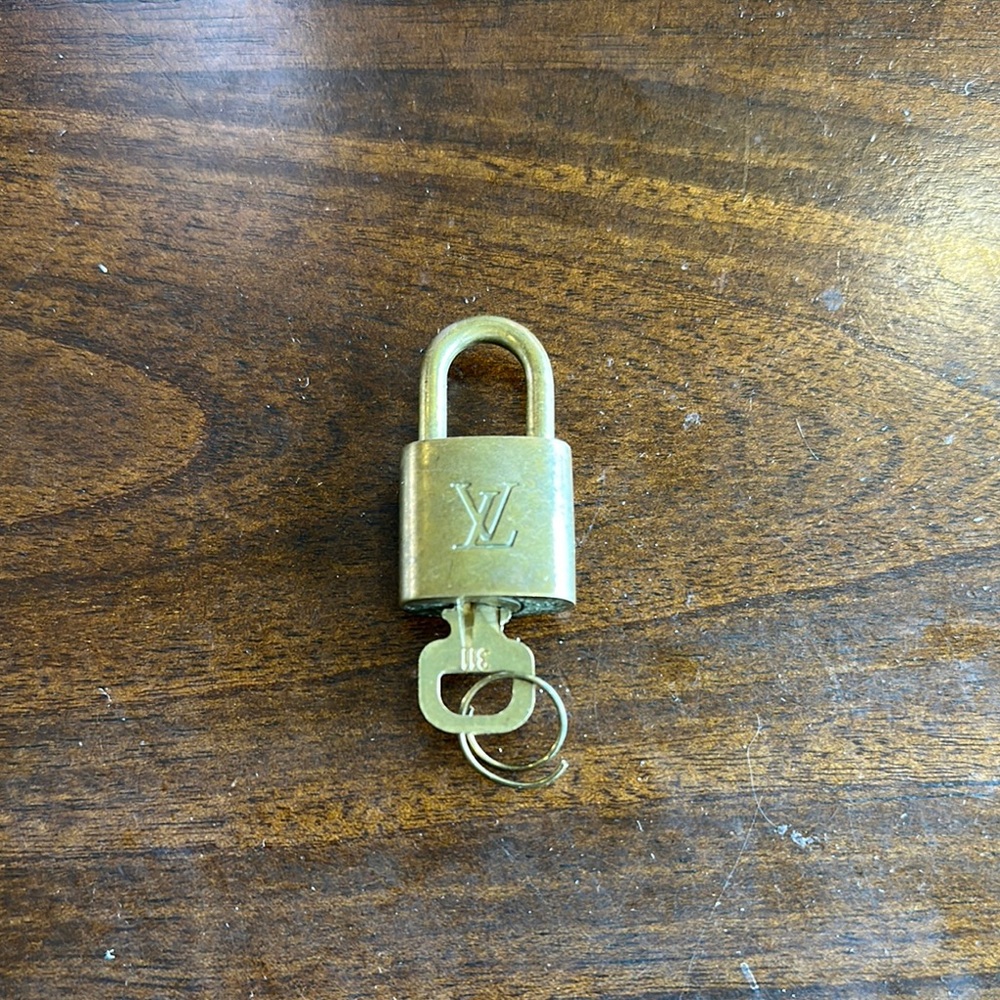 Louis Vuitton Gold Padlock with Keys